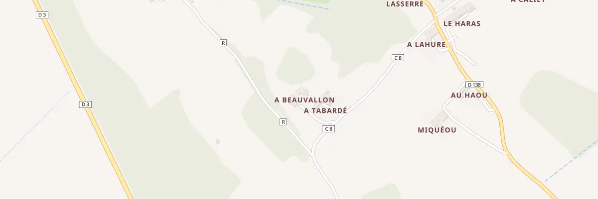 Plan du 5048 A Beauvallon à Lasserrade