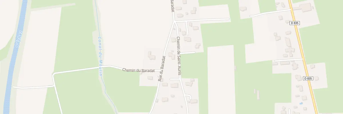 Plan du 983 Rue du Baradat à Vic-en-Bigorre