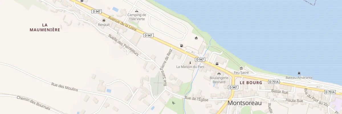Plan du 19 Av de la Loire à Montsoreau