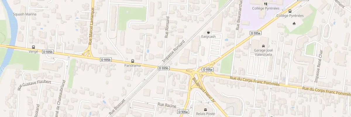 Plan du 98 Rue Corps Franc Pommies à Tarbes