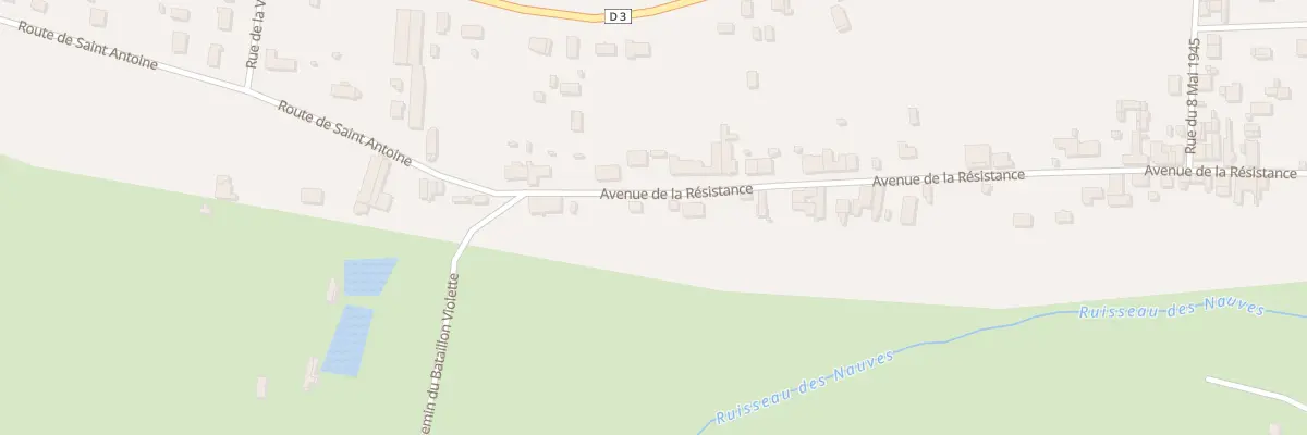 Plan du 56 Av de la Résistance au Pizou