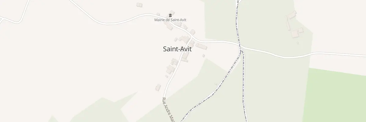 Plan du 21 Rue Andre Martin à Saint-Avit