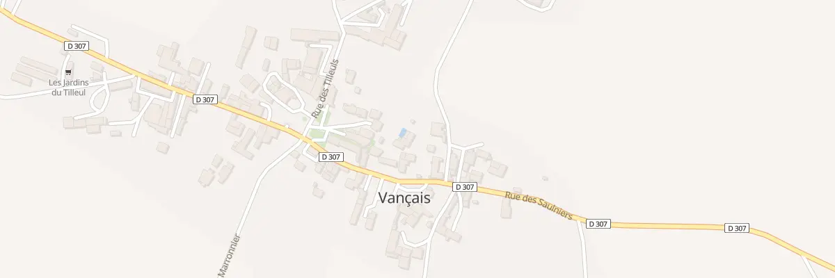 Plan du 1 Rue des Patureaux à Vançais