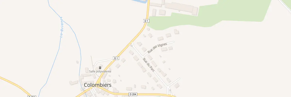Plan du 1 Rue du Parc à Colombiers