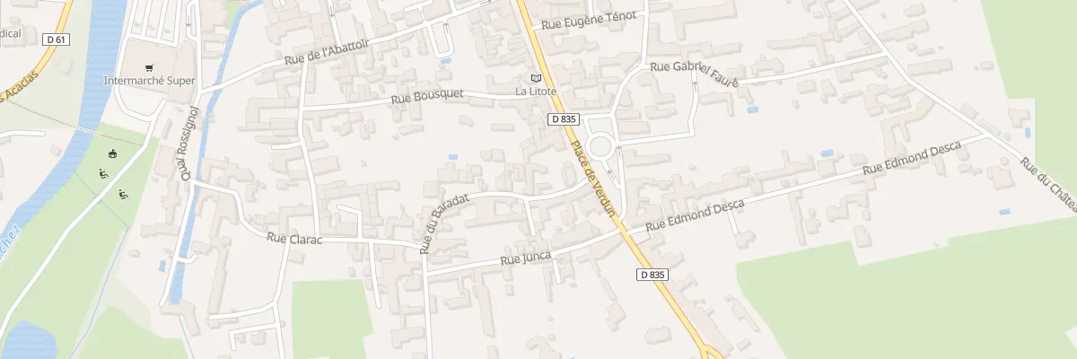 Plan du 4 Rue du Baradat à Vic-en-Bigorre