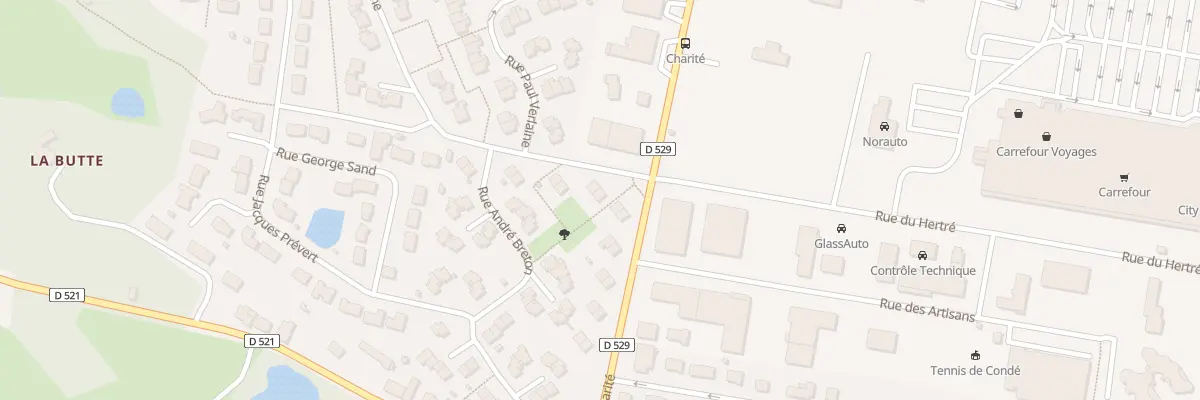 Plan du 1 Rue Charles Baudelaire à Condé-sur-Sarthe