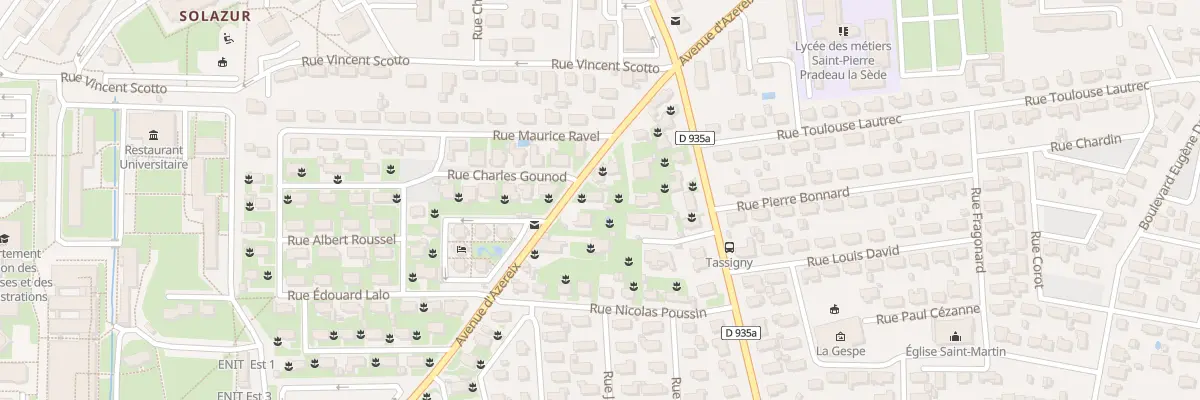 Plan du 42 Av d’Azereix à Tarbes