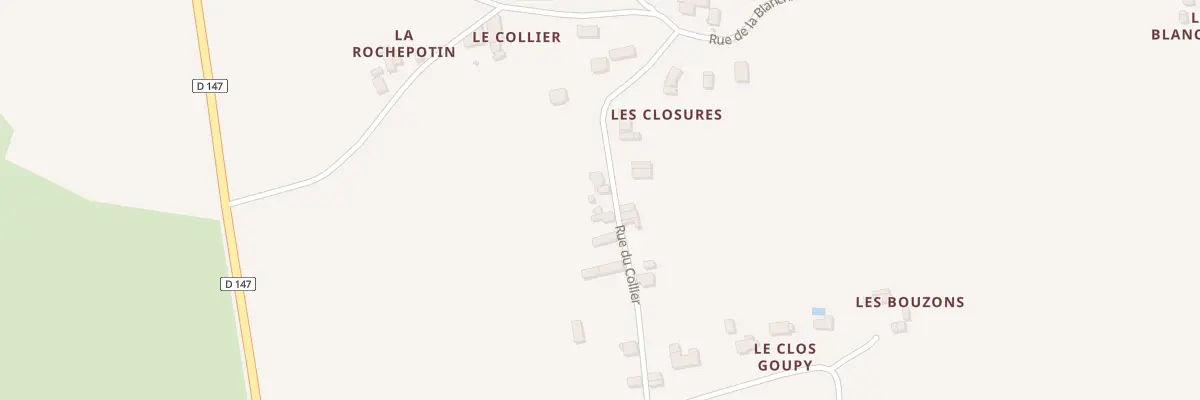 Plan du 7 Rue du Collier à Roiffé