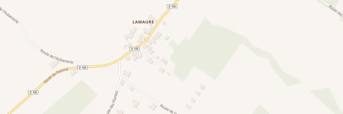 Plan du 154A Lamaure à Parcoul-Chenaud