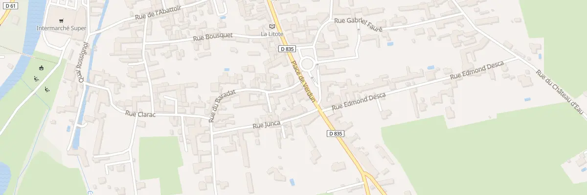 Plan du 1 Rue du Baradat à Vic-en-Bigorre