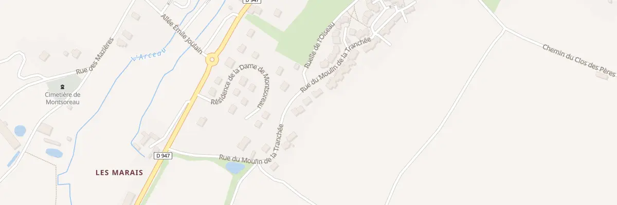 Plan du 43 Rue du Moulin de la Tranchée à Montsoreau
