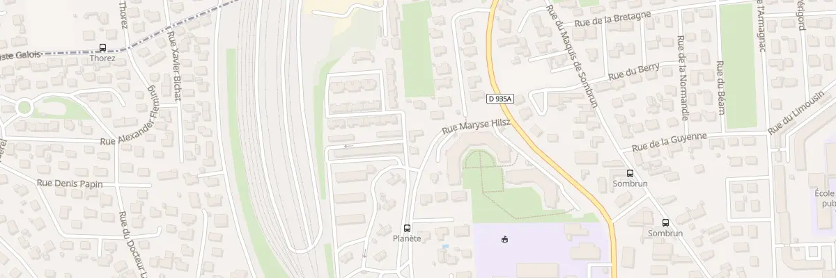 Plan du 2B Rue Maryse Hilsz à Tarbes