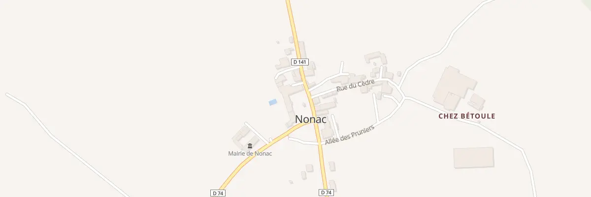 Plan du 1 Rue de la Forge à Nonac