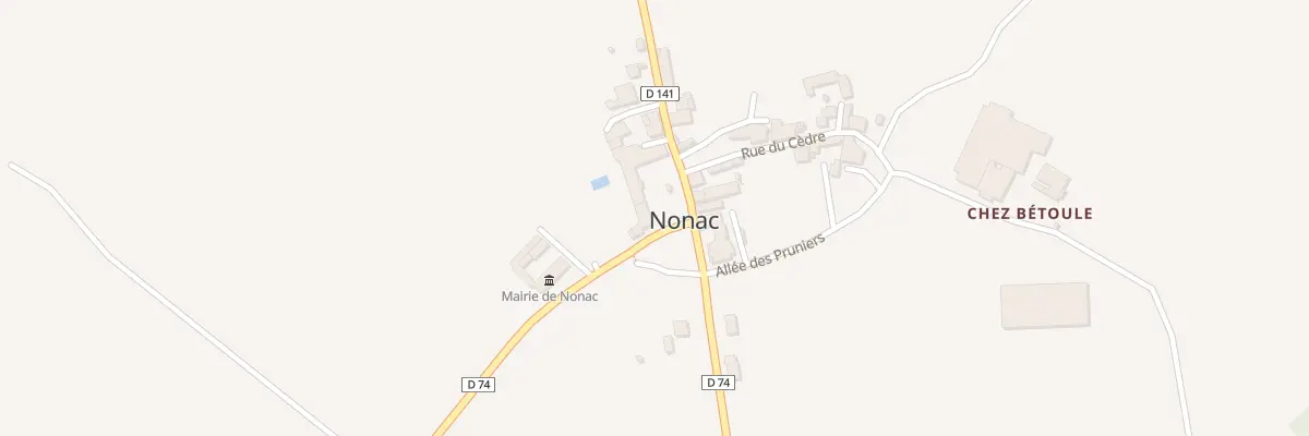 Plan du 2 Rue des Moissonneurs à Nonac