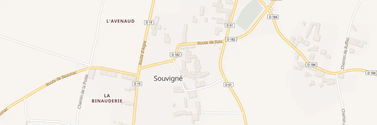 Plan du 2 Rte de Raix à Souvigné