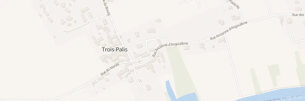 Plan du 1 Rue Ancienne d’Angoulême à Trois-Palis