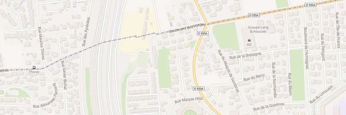 Plan du 8 Rue Didier Daurat à Tarbes