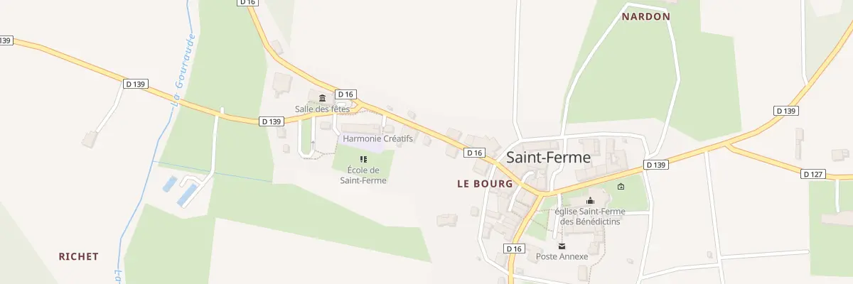 Plan du 33 Le Bourg à Saint-Ferme
