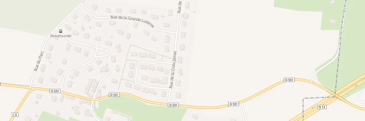 Plan du 8 Rue de la Croix Jamet à Lonrai