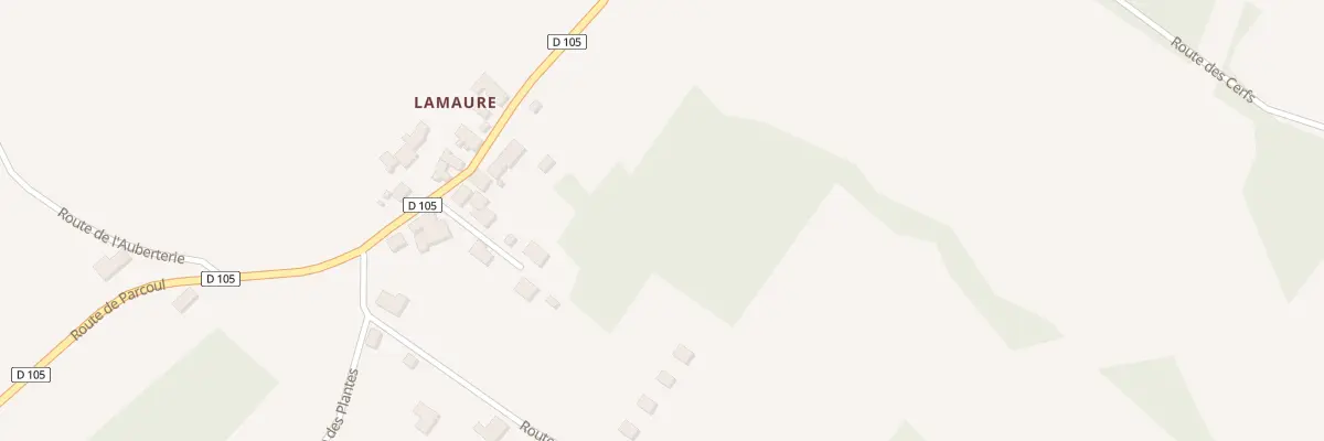 Plan du 154 Lamaure à Parcoul-Chenaud