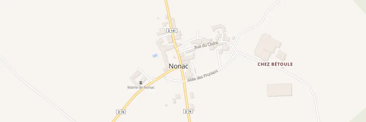 Plan du 1 Rue du Moulin a Vent à Nonac