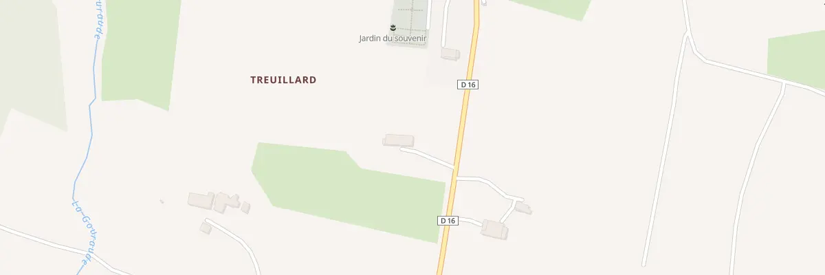 Plan du 3 Treuillard à Saint-Ferme