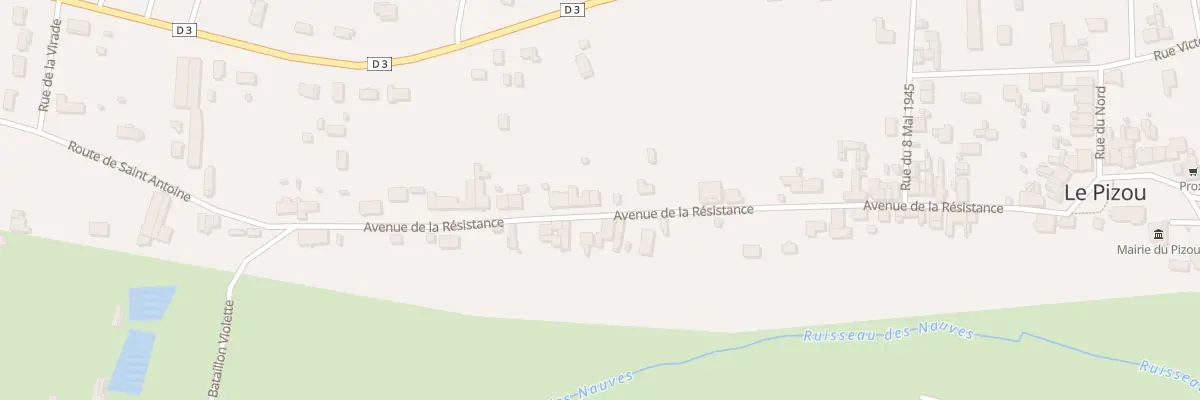 Plan du 47 Av de la Résistance au Pizou