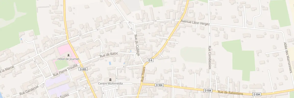 Plan du 6 Rue du Collège à Vic-en-Bigorre