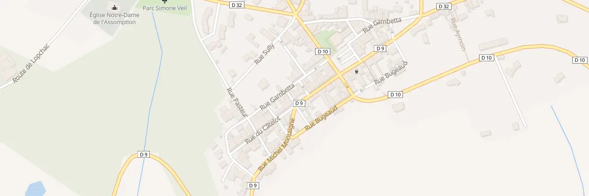 Plan du 2 Rue Victor Hugo à Villefranche-de-Lonchat