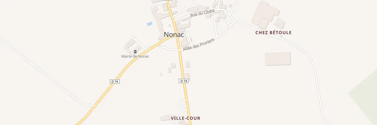 Plan du 7 Rue du Moulin a Vent à Nonac