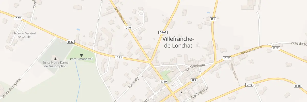 Plan du 33 Rue Olivier de Serres à Villefranche-de-Lonchat