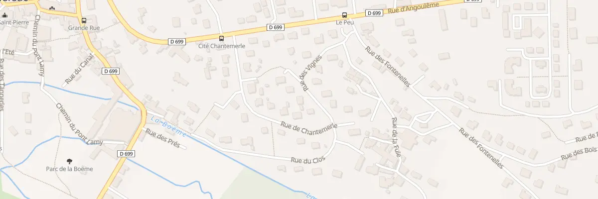 Plan du 12 Rue des Vignes à Nersac