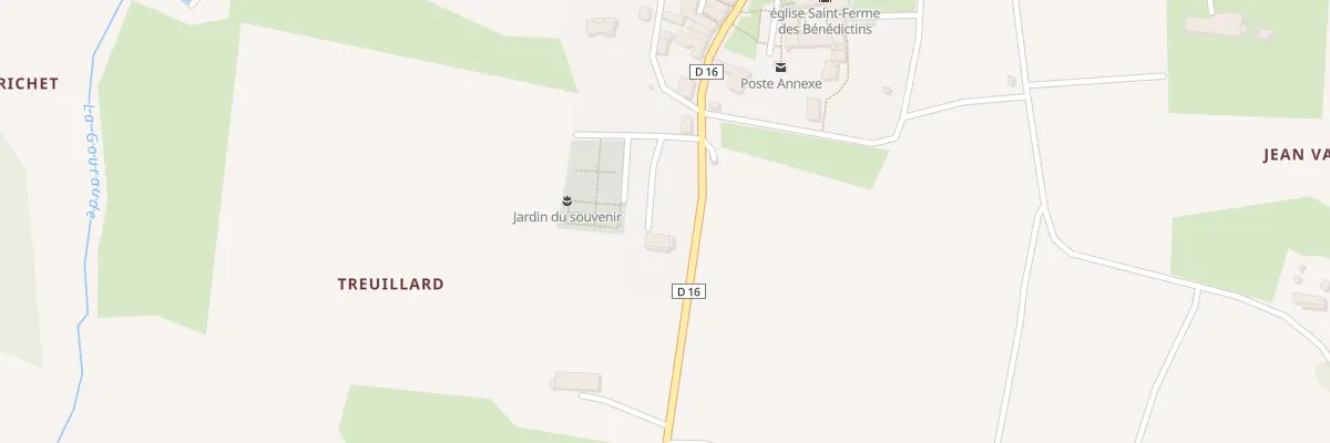 Plan du 4 Treuillard à Saint-Ferme