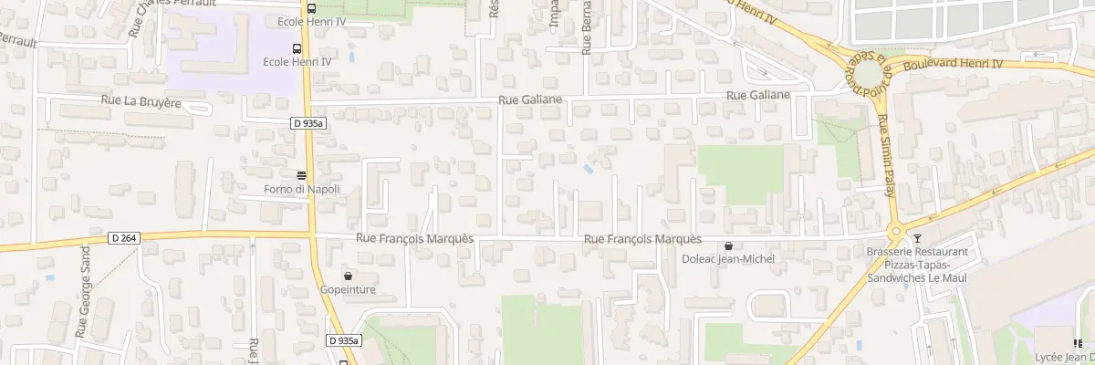 Plan du 23 Rue François Marquès à Tarbes