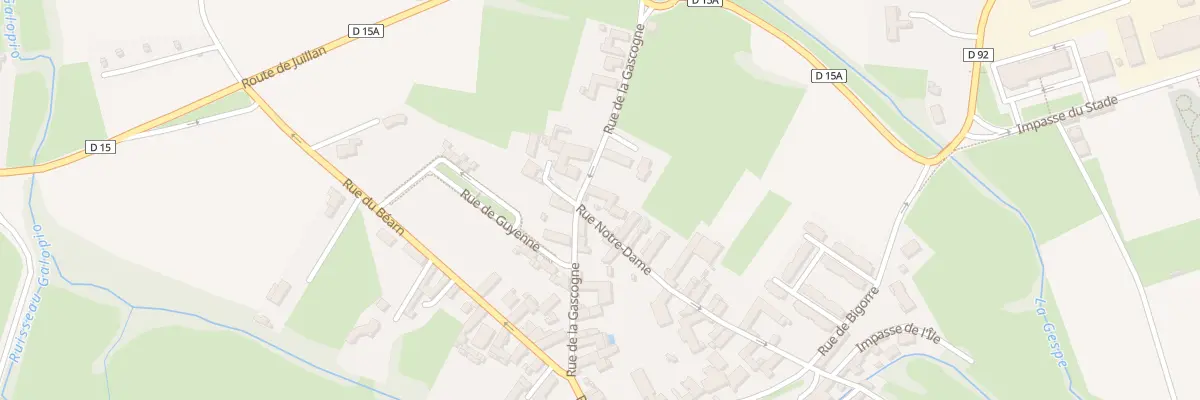 Plan du 17 Rue Notre-Dame à Odos