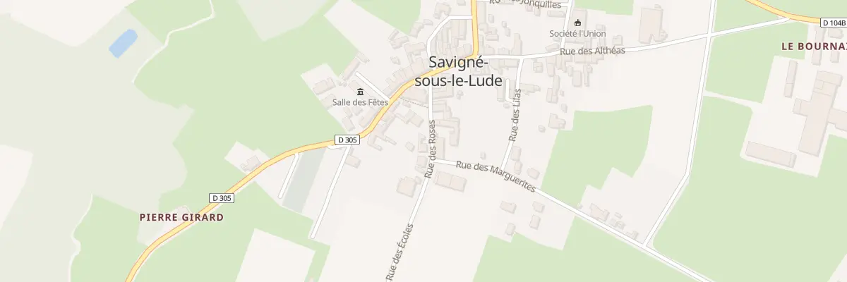 Plan du 2 Rue des Roses à Savigné-sous-le-Lude
