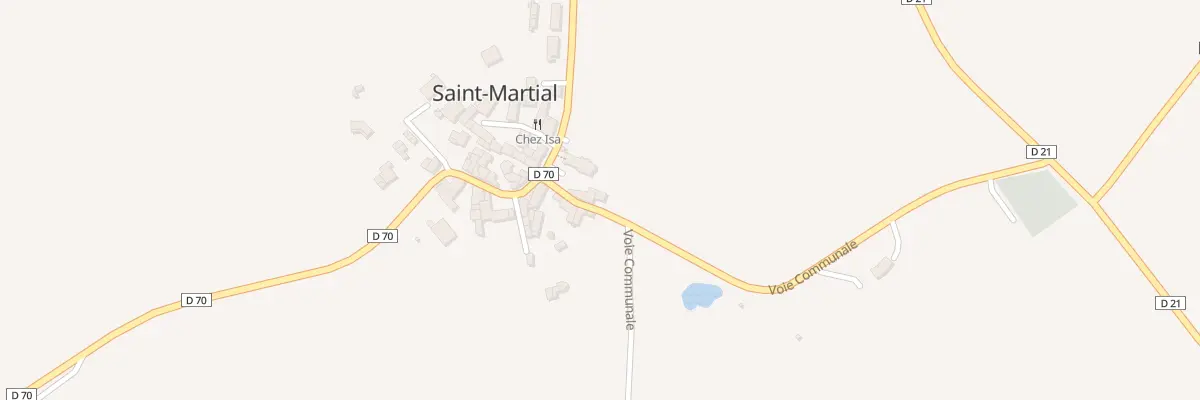 Plan du 5023 Le Bourg à Saint-Martial