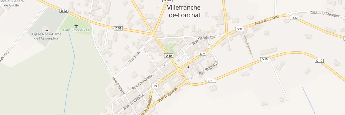 Plan du 15 Rue Gambetta à Villefranche-de-Lonchat