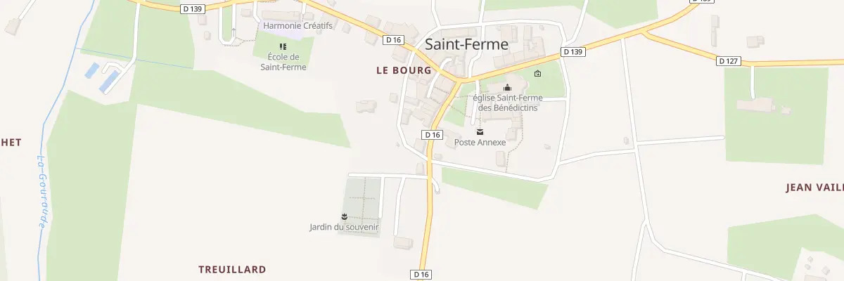 Plan du 1 Le Bourg à Saint-Ferme