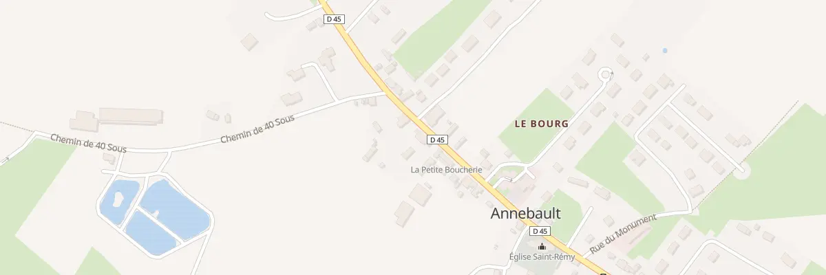 Plan du 5036 Le Bourg à Annebault