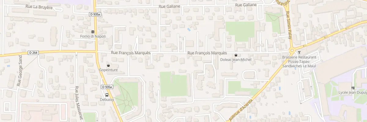 Plan du 20 Rue François Marquès à Tarbes