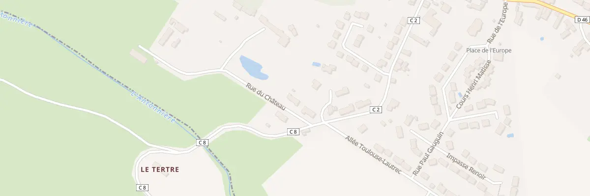 Plan du 4 Rue du Chateau à Lavardin