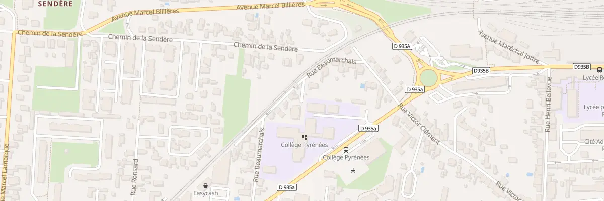 Plan du 9B Rue Beaumarchais à Tarbes