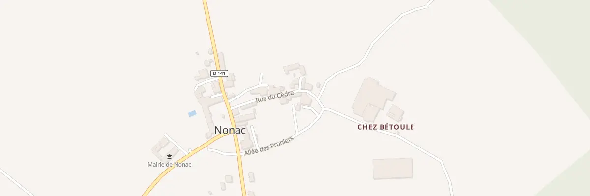 Plan du 3 All des Pruniers à Nonac
