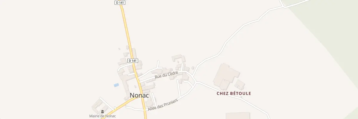 Plan du 1 Imp du Tonnelier à Nonac
