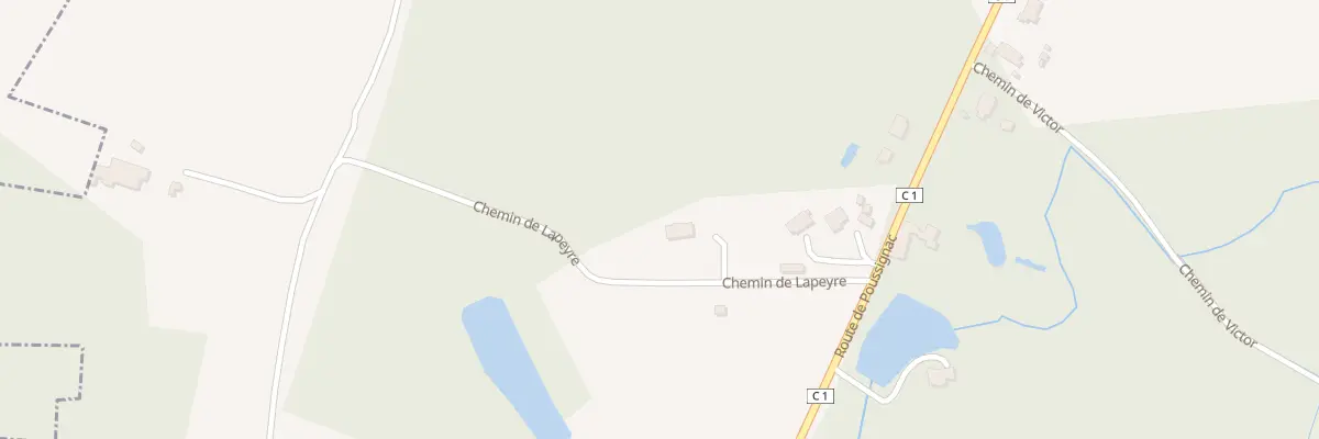 Plan de Caperan à Poussignac