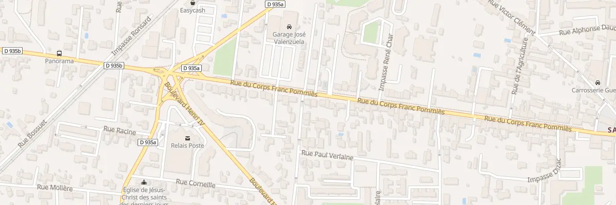 Plan du 81 Rue Corps Franc Pommies à Tarbes