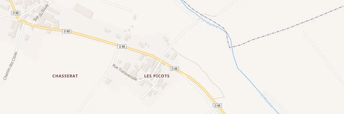 Plan du 2 Rte d’Aigre à Ambérac