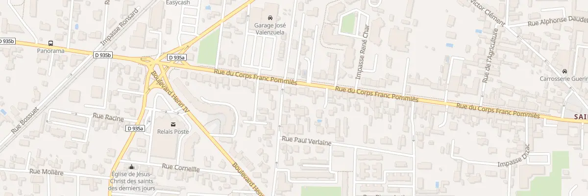 Plan du 79 Rue Corps Franc Pommies à Tarbes