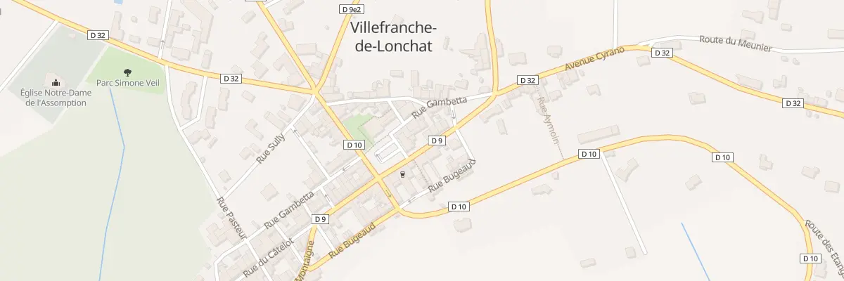 Plan du 19 Rue Michel de Montaigne à Villefranche-de-Lonchat
